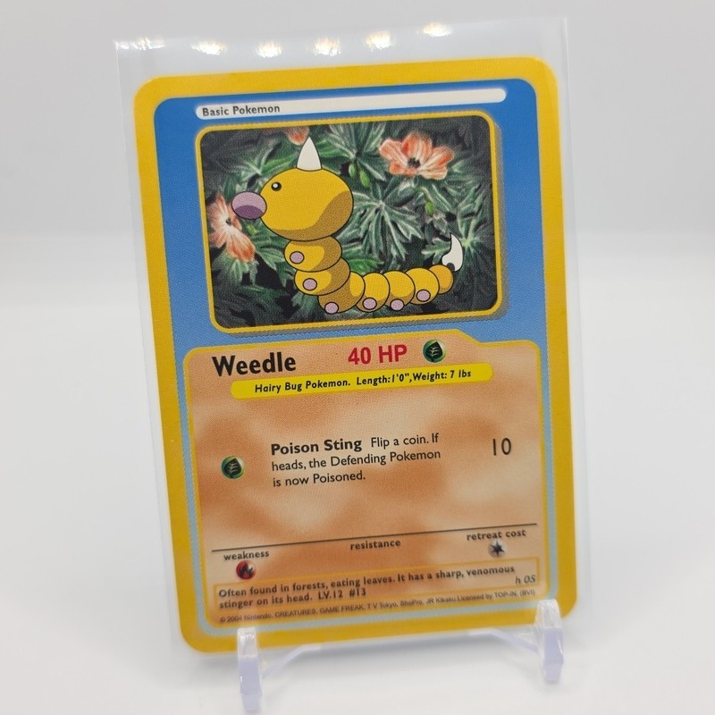 Weedle #H05 Pokémon Funskool Near Mint RARE 2004 TCG India Vintage