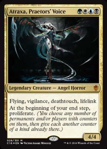 MTG Atraxa, Praetors’ Voice – Foil, Moderate Play, English Commander 2016