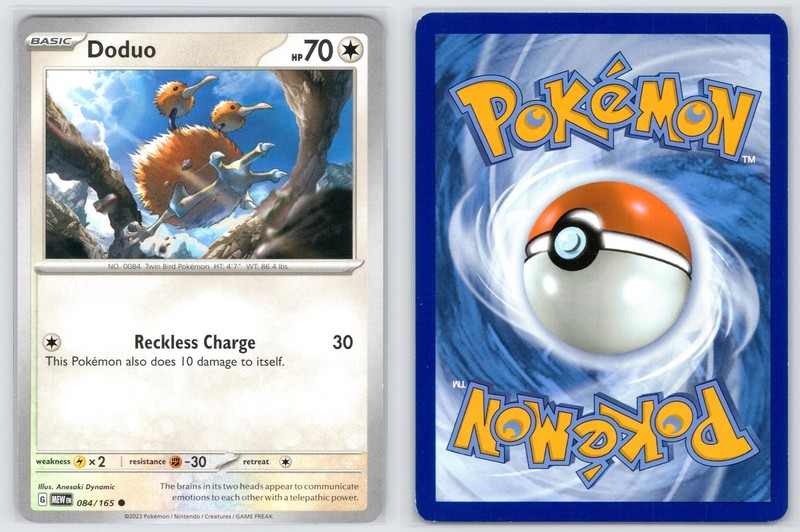 Doduo 084/165 151 Common Pokemon LP