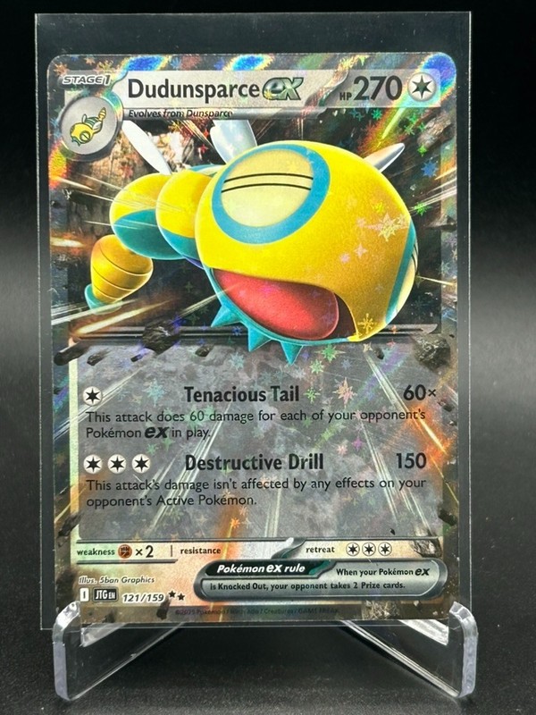 Pokemon TCG Dudunsparce ex 121/159 Journey Together Double Rare NM