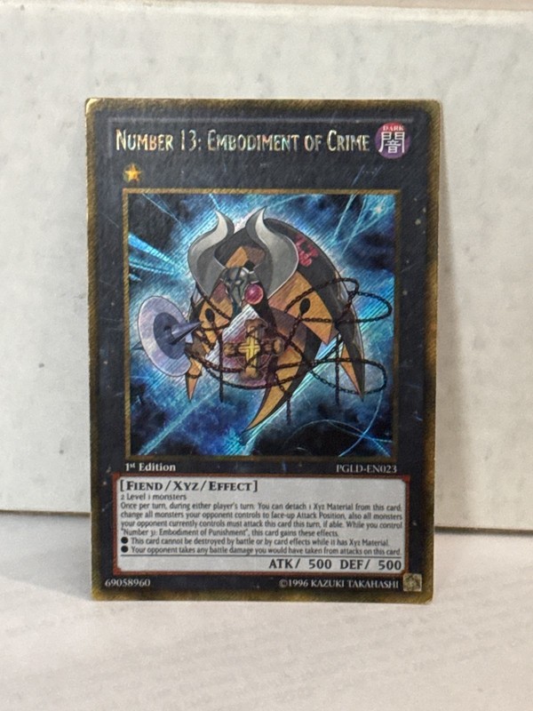 Number 13: Embodiment of Crime PGLD-EN023 Premium Gold 1st Edition