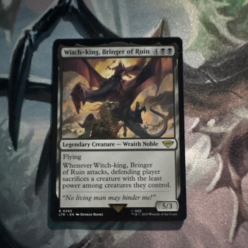 Witch-king, Bringer of Ruin Legendary Creature Rare Black MTG LOTR 2023 0293