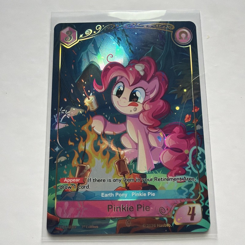 Hasbro My Little Pony Card Game Pinkie Pie Earth Pony 1st Ed Foil RPO7-CP03