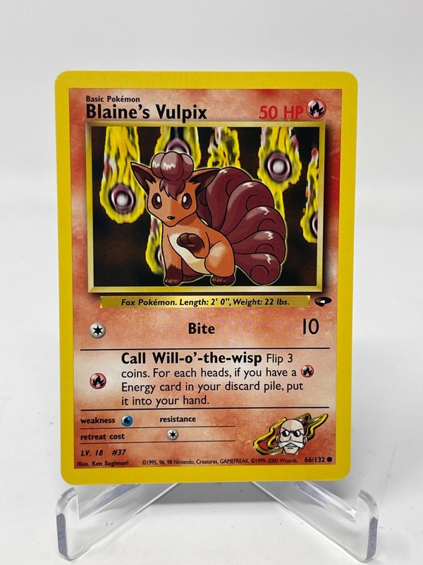 Pokémon Gym Challenge Blaine’s Vulpix 66/132 Regular LP