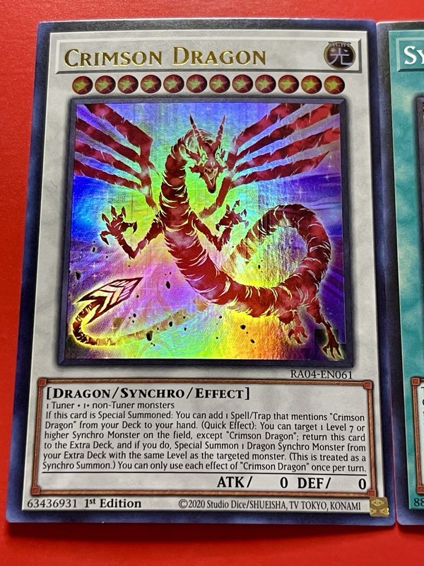 Crimson Dragon + Synchro Rumble + Snake-Eyes Vengeance Dragon | YuGiOh! gallery