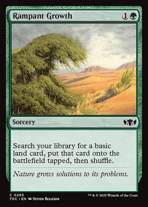 Rampant Growth 265 C Normal TDC MTG NM