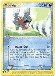 Pokemon EX Dragon 65/97 Mudkip Card MODERATE PLAY