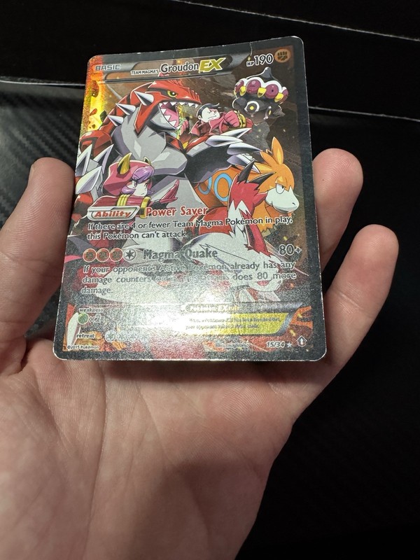 Team Magma's Groudon EX 15/34 Double Crisis Holo Rare Pokémon TCG gallery
