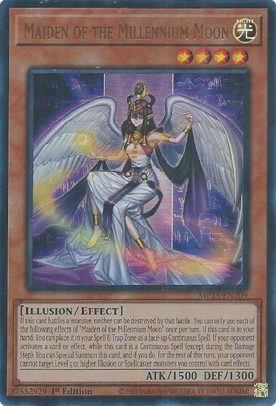 YUGIOH: 1x Maiden of the Millennium Moon MP25-EN209 Ultra Rare 2025 Mega-Pack