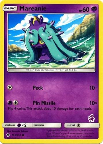 Mareanie – 105/214 – Common – Battle Academy: Mewtwo Deck – Lightly Played
