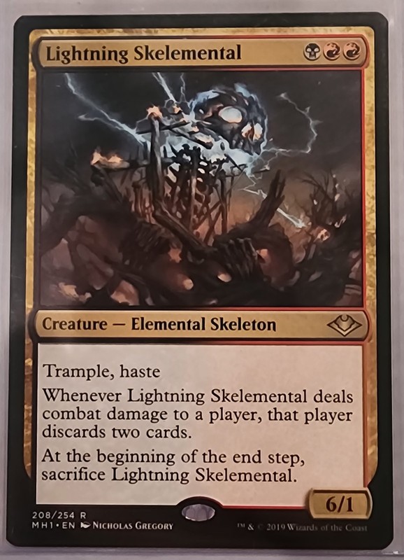 MtG Lightning Skelemental R Modern Horizons 208/254 NM