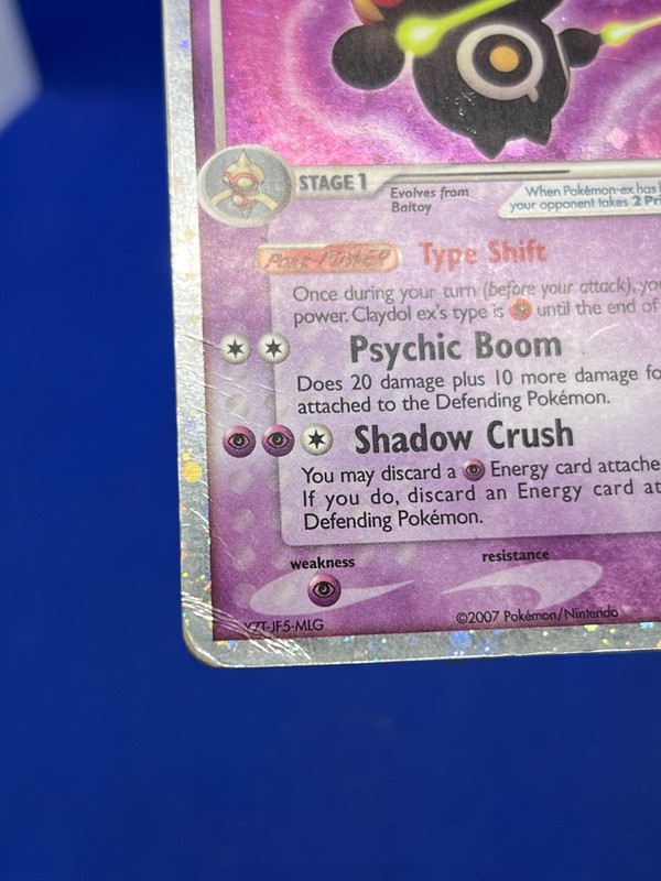 2007 Pokemon EX Power Keepers Claydol ex 93/108 Ultra Rare DMG gallery