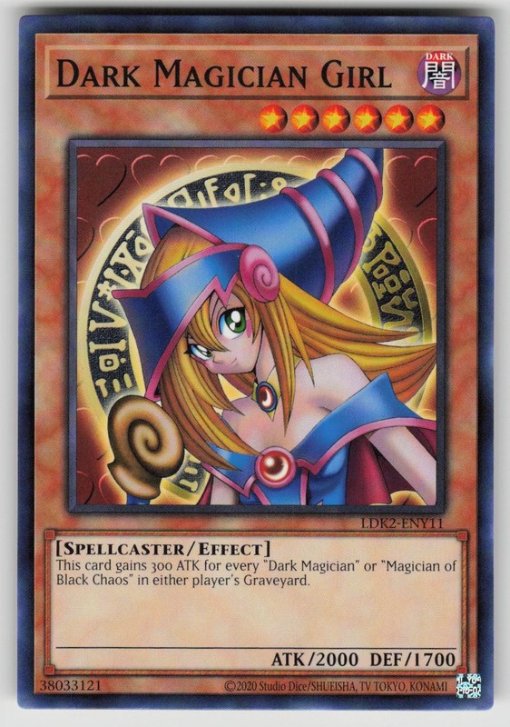 Dark Magician Girl LDK2-ENY11 Legendary Decks II Yu-Gi-Oh Unlimited NM