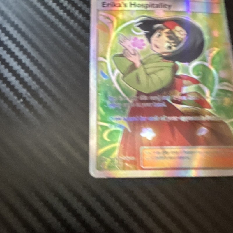 Pokémon Erika's Hospitality Full Art Ultra Rare Trainer Sm-Team Up 174/181 Holo gallery