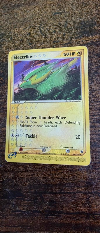 Electrike 53/109 Common Ruby & Sapphire Pokemon Moderately Played