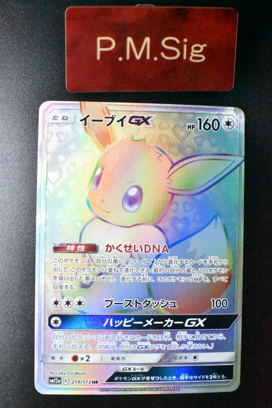 Eevee GX 219/173 Tag Team GX All Stars 2019 HR Full Art Japanese Pokemon Card