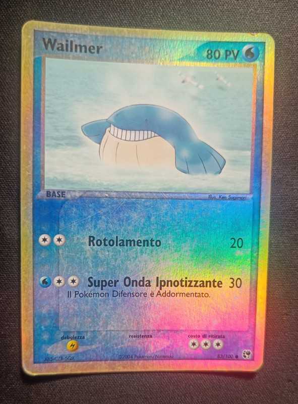 Pokemon Wailmer 83/100 Ex Sandstorm – Reverse Holo ITA Good