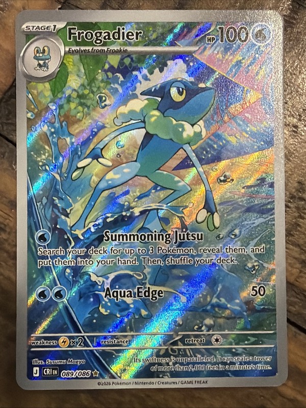 Frogadier 089/086 Pokémon TCG Chaos Rising Illustration Rare Pokemon Mint 🔥🔥