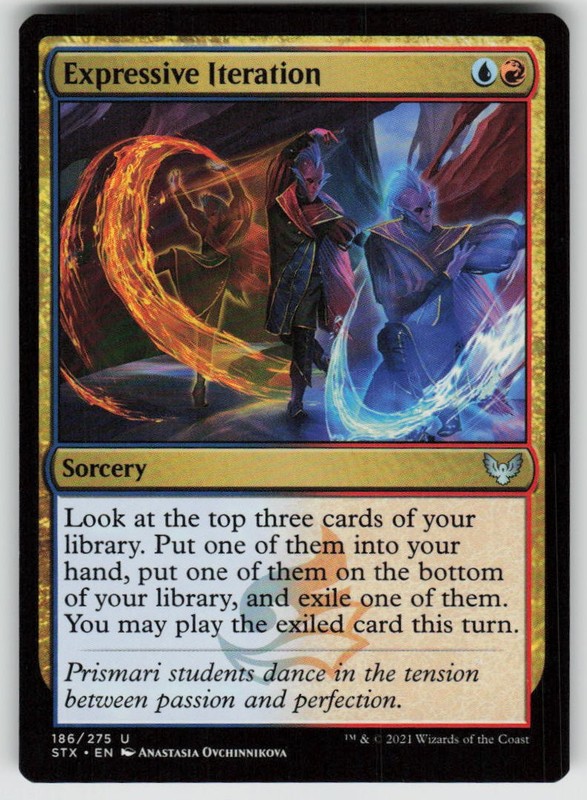 Expressive Iteration 186 Strixhaven: School of Mages Magic: The Gathering NM