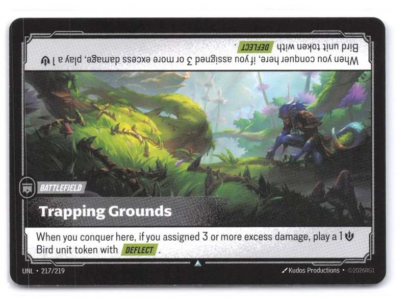 Trapping Grounds 217/219 NM Unleashed Riftbound TCG