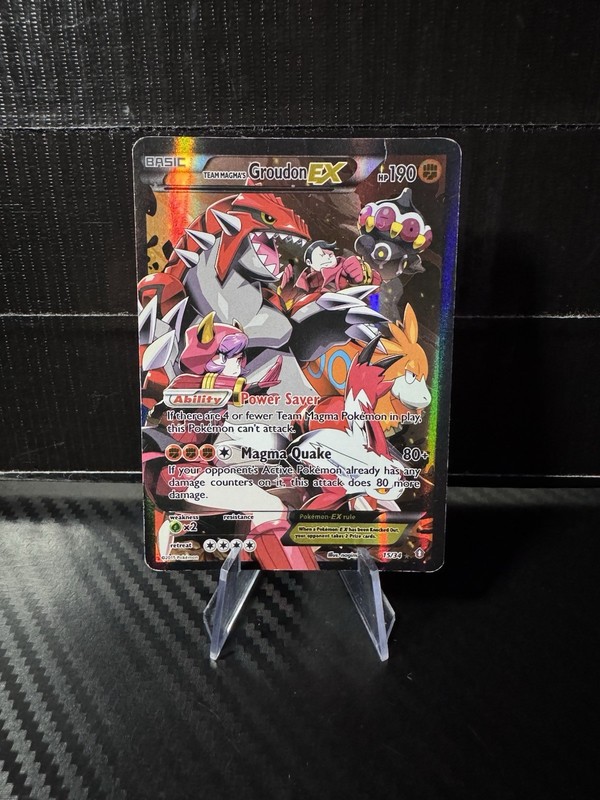 Team Magma’s Groudon EX 15/34 Double Crisis Holo Rare Pokémon TCG