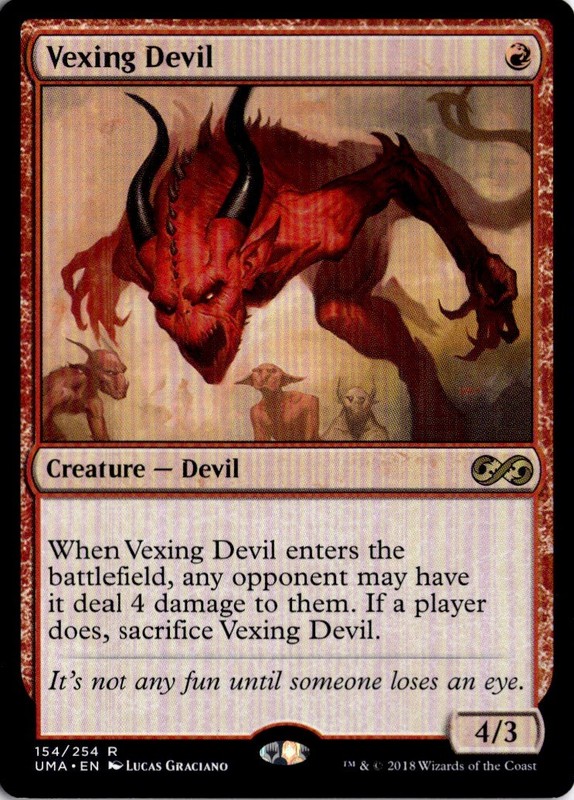 Vexing Devil 154 Rare Ultimate Masters Magic: The Gathering Near Mint