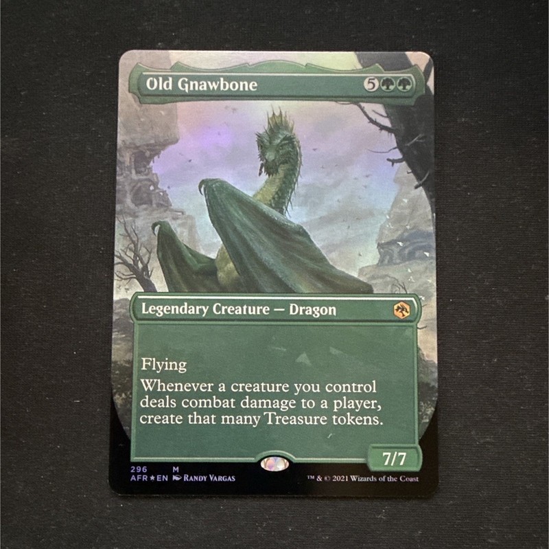 MTG Old Gnawbone 296 AFR Borderless Foil Mythic (NM)