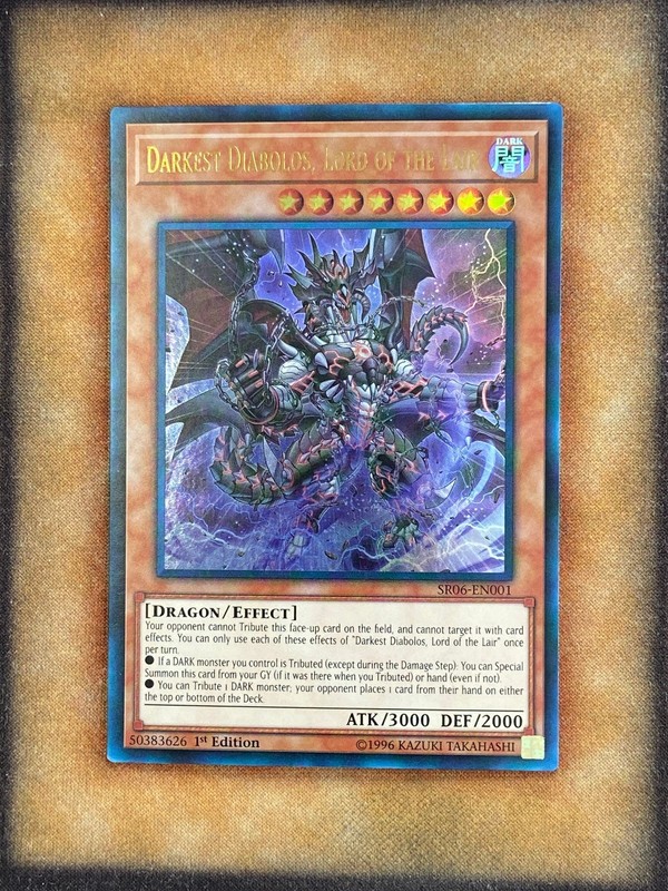 Yugioh Darkest Diabolos, Lord of the Lair SR06-EN001 Ultra Rare 1st Ed LP