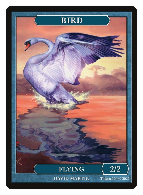 Bird 2/2 Flying Token Artist David Martin MTG Magic Token Givememana