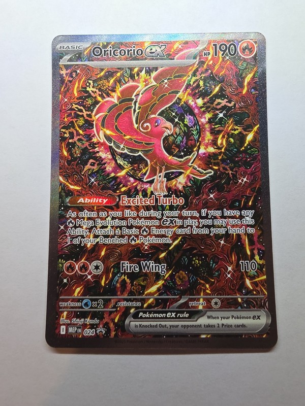 Oricorio ex 024 Pokemon TCG Phantasmal Flames UPC Promo NM