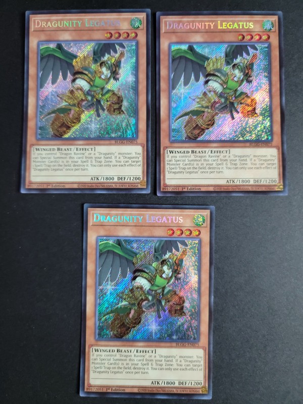 Dragunity Legatus (X3) BLGG-EN075 Secret Rare Glorious Gallery