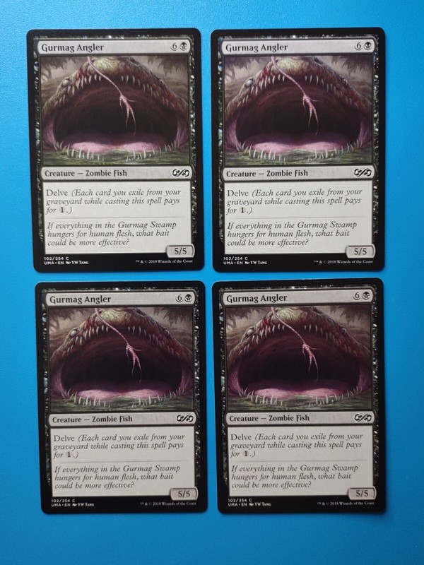 MTG 4x Gurmag Angler x4 NM Ultimate Masters Magic Playset