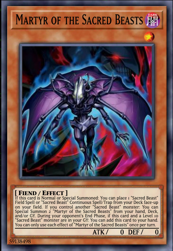 Yugioh! Martyr of the Sacred Beasts CHAOS ORIGINS PREORDER