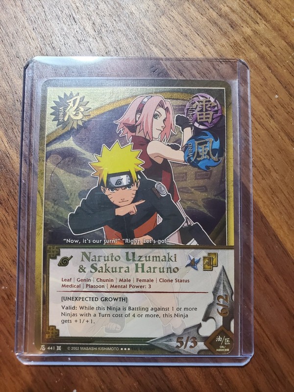Naruto Uzumaki & Sakura Haruno – N-441 – Super Rare – 1st Edition – Foil