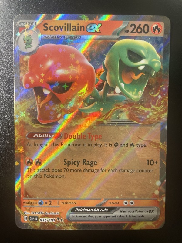 Scovillain ex 037/191 Sv08: Surging Sparks Holo