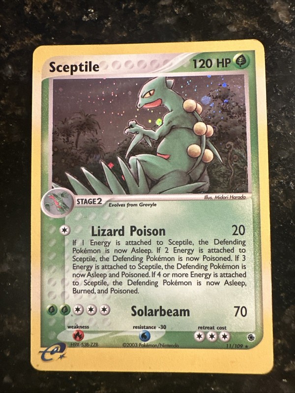 Sceptile 11/109 EX Ruby & Sapphire Holo Rare Pokemon NM