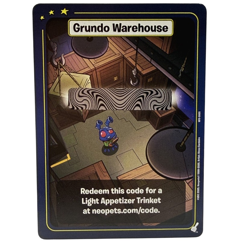 Light Appetizer Trinket – Neopets Battledome Tcg Grundo Warehouse Code Card