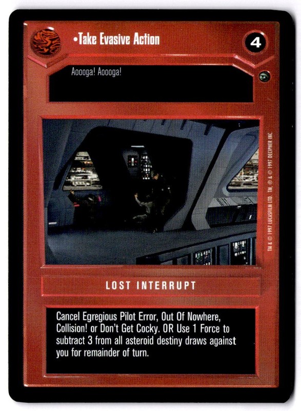 Star Wars CCG Take Evasive Action