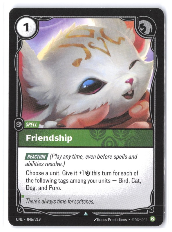 Friendship 046/219 NM Unleashed Riftbound TCG