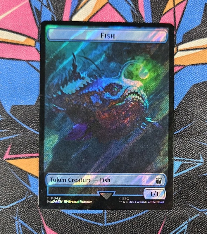 Fish / Mark of the Rani Surge Foil Doctor Who Token 0042/0047 MTG Unplayed Magic