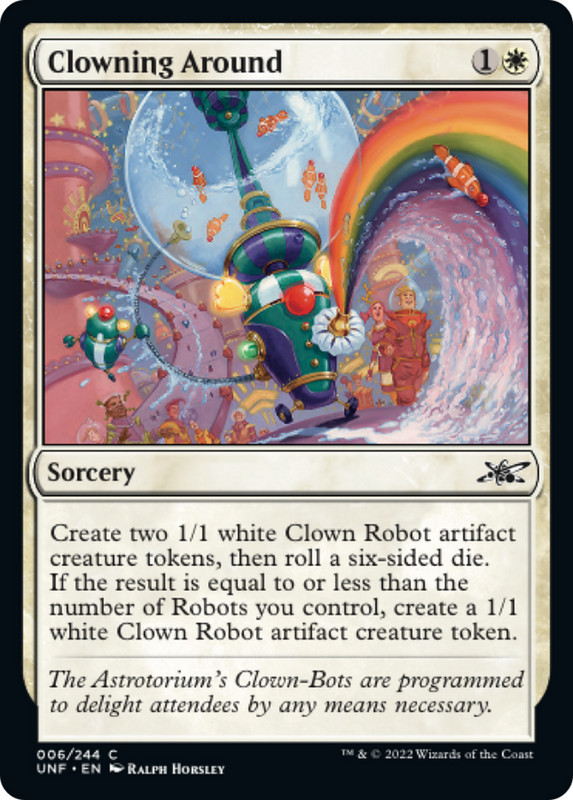 CLOWNING AROUND x4 mtg NM-M Unfinity 4 Common
