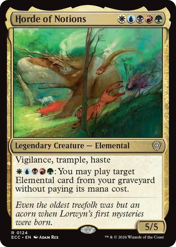 1x Horde of Notions – Commander: Lorwyn Eclipsed – NM – MTG