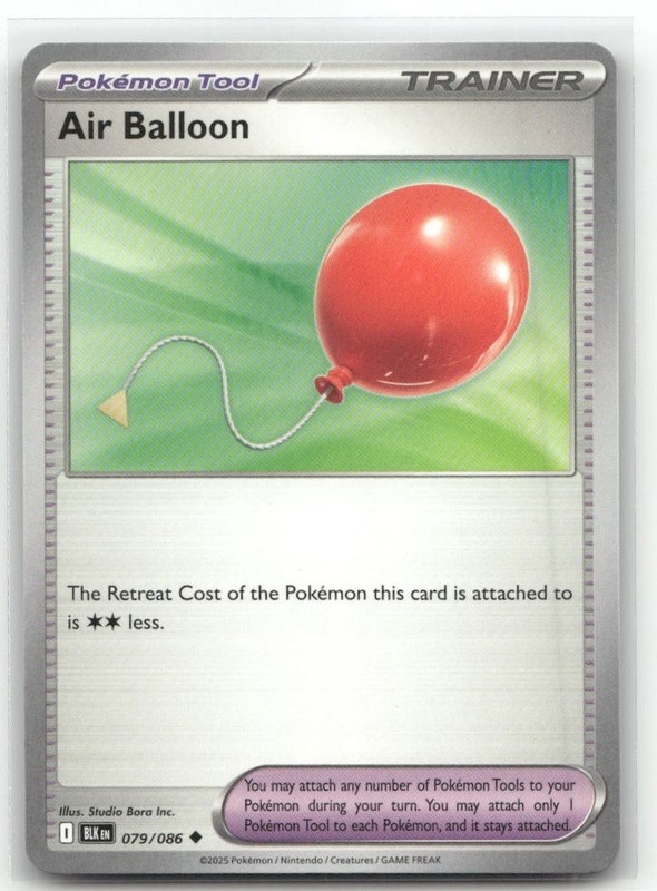Air Balloon 079/086 SV: Black Bolt Pokemon TCG