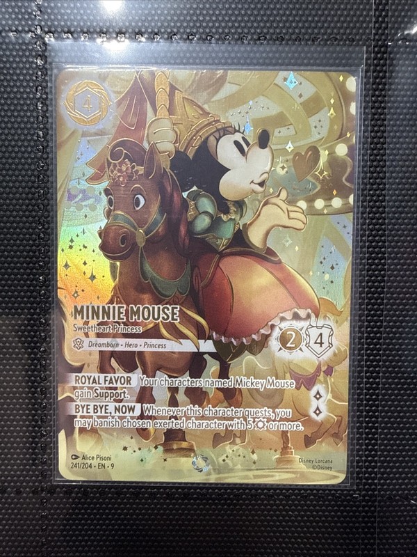 Disney Lorcana Minnie Mouse – Sweetheart Princess Iconic Foil 241/204 Fabled