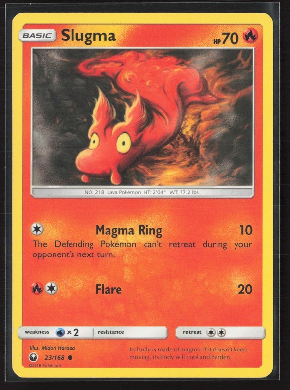 Slugma 23/168 Common Celestial Storm Pokemon Moderately Played