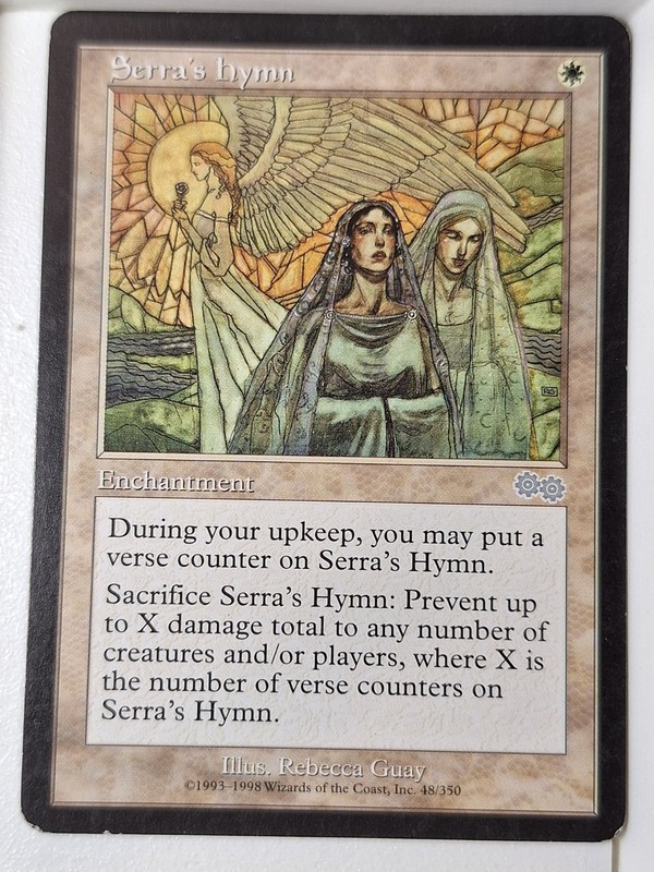 Serra’s Hymn – Urzas Saga – Magic the Gathering MTG Nice!