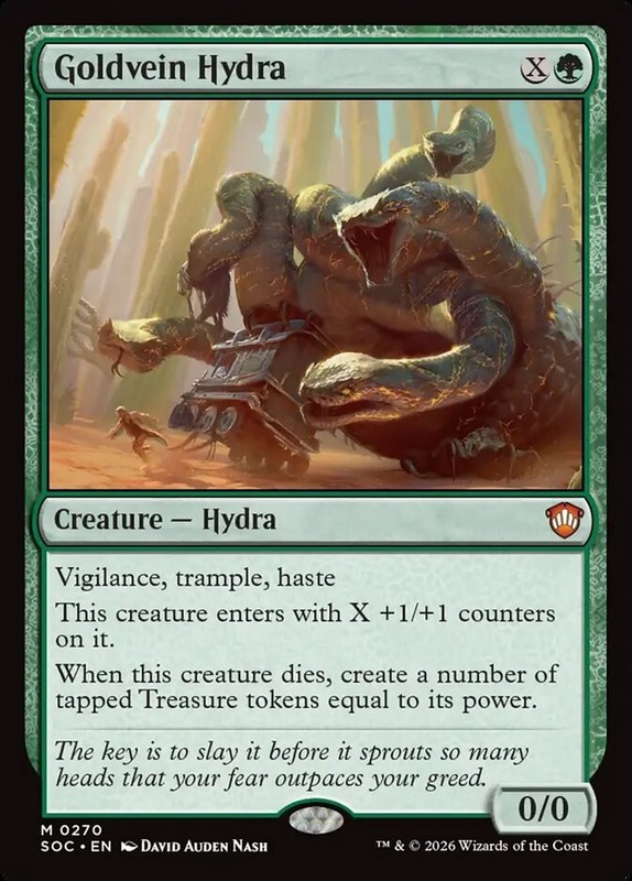 Goldvein Hydra – 270 – NM – Secrets of Strixhaven – MTG