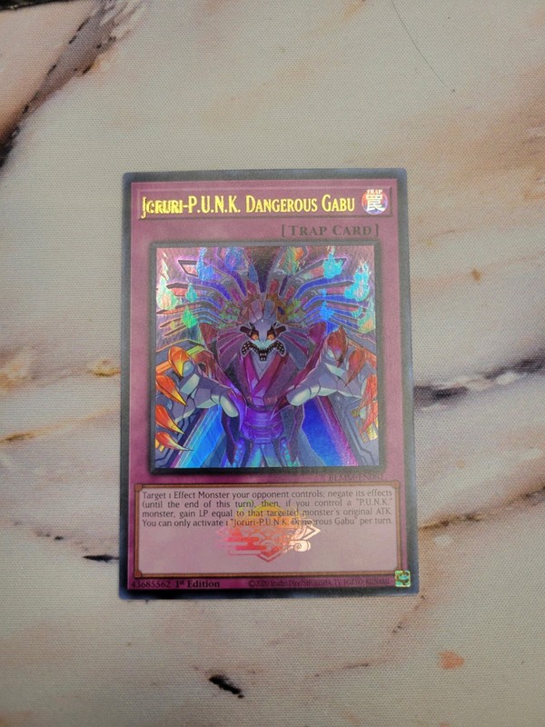 MISPRINT Yu-Gi-Oh Joruri-P.U.N.K. Dangerous Gabu UR BLMM-EN081 NM 1st Edition