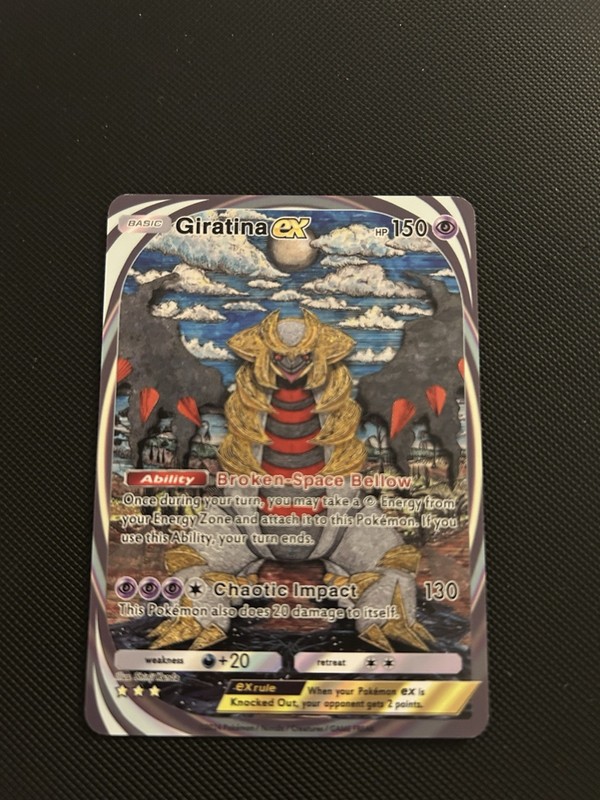 Giratina EX Pokemon Card Display Art Card