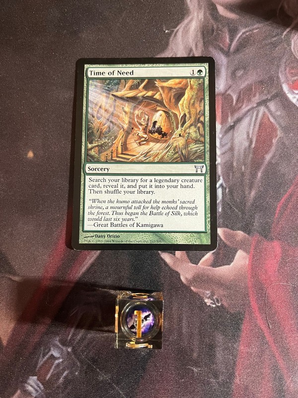 mtg Time of Need – Damaged – Champions of Kamigawa